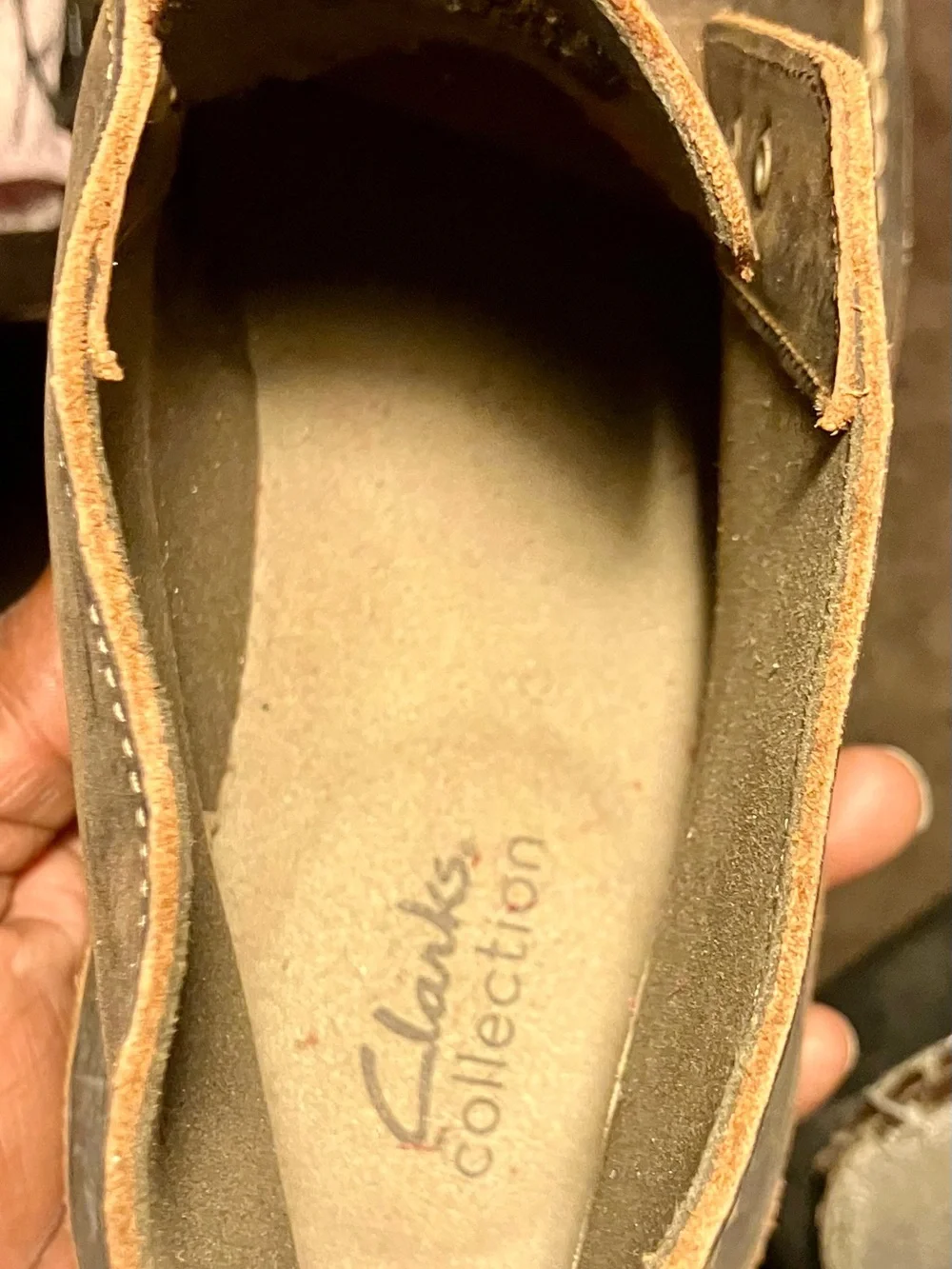 Clarks Men’s Brown Leather Slip-On Loafers